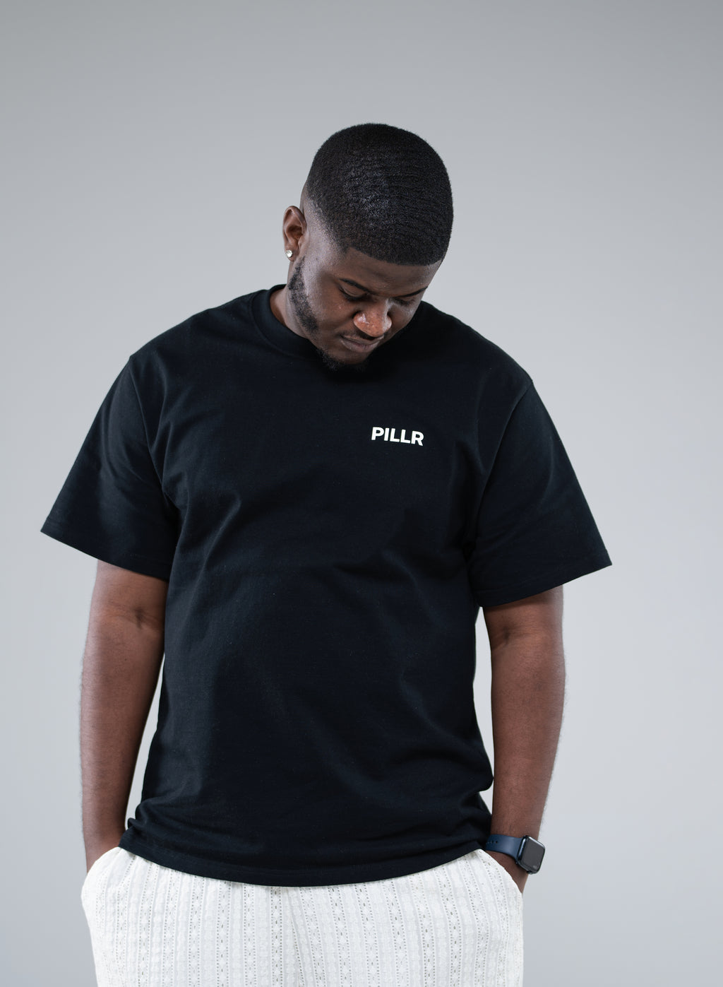PILLR Faith Over Fear Tee - Black