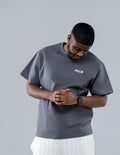 PILLR Faith Over Fear Tee - Charcoal