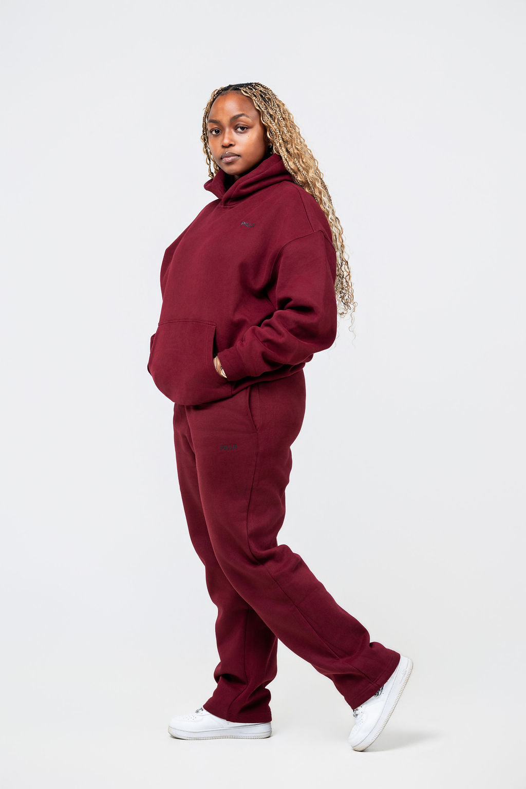 PILLR Tracksuit - Burgundy