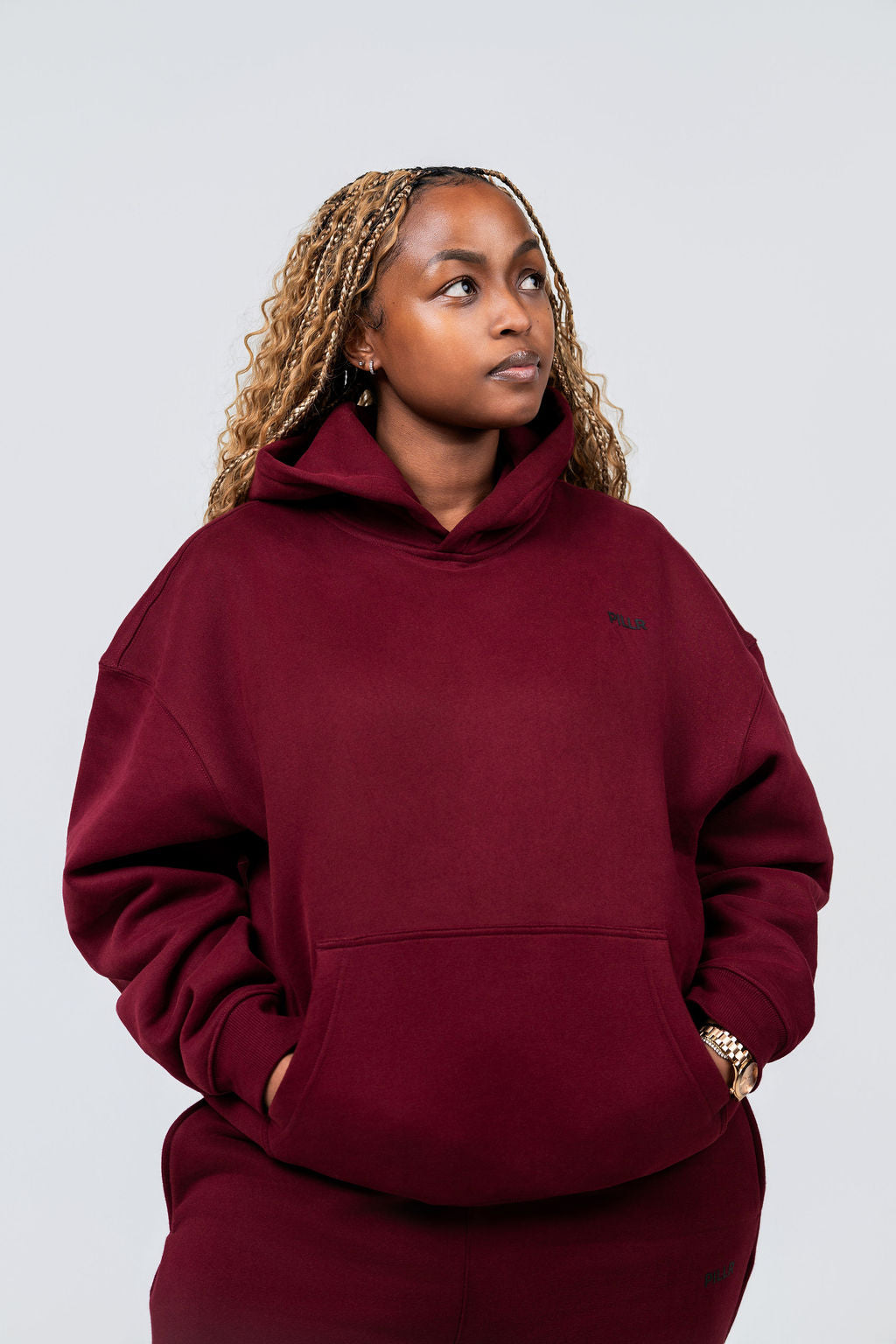 PILLR Tracksuit - Burgundy
