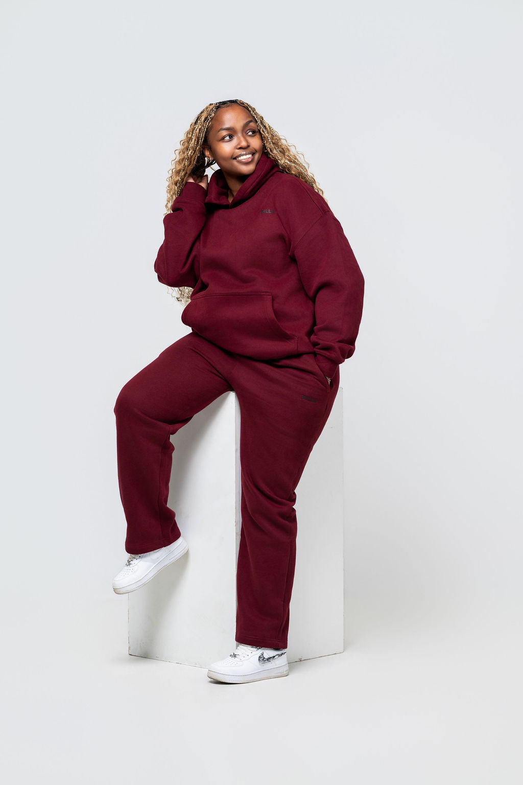 PILLR Tracksuit - Burgundy